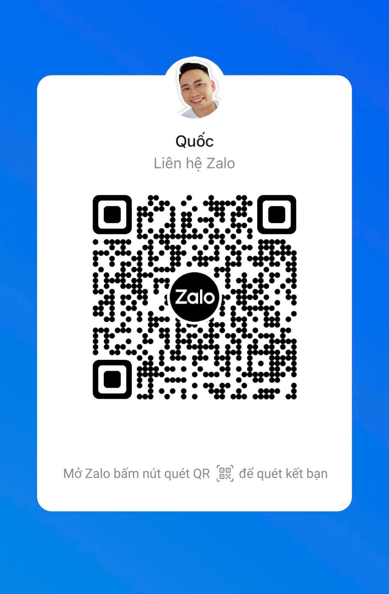 Mã QR Zalo của Quốc, số 0909943004